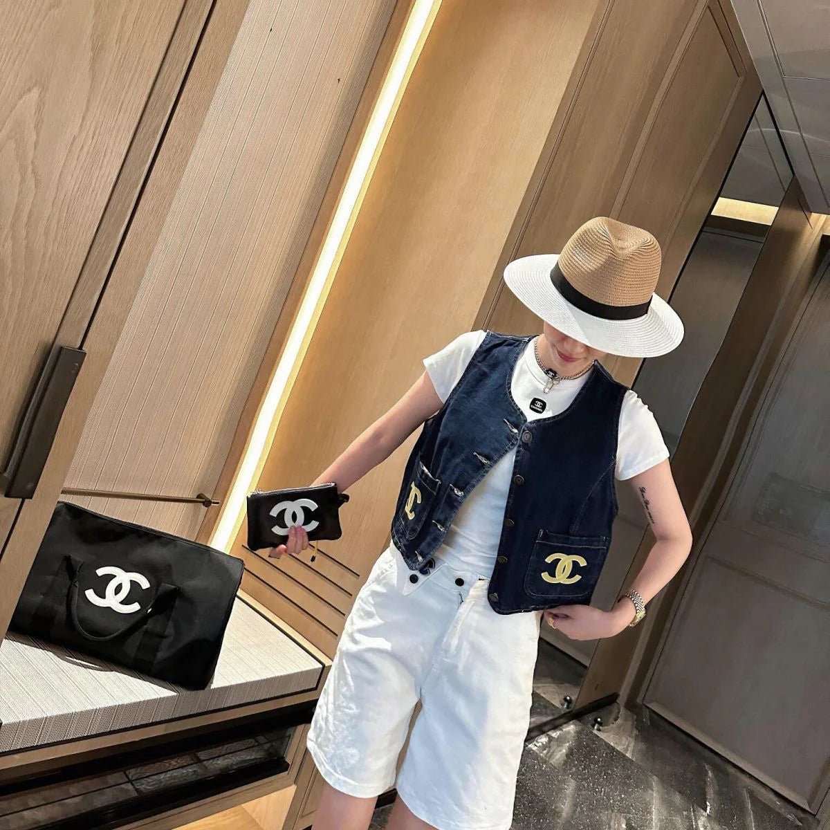 Fashion Joker Denim Vest Wear 1024073119
