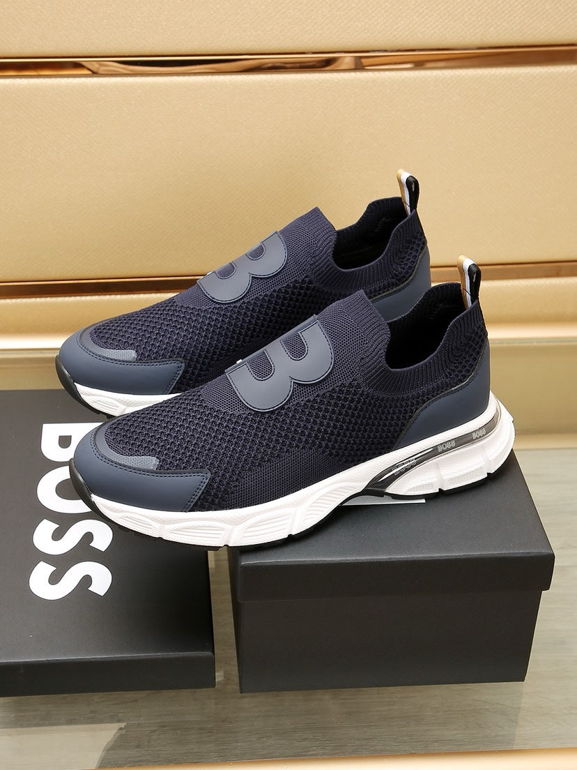 BS fashion printed rubber sole sneakers 0724072304