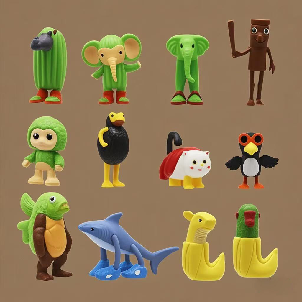 Shan Hai Jing tungtungsahur wooden stick mannequin ornament