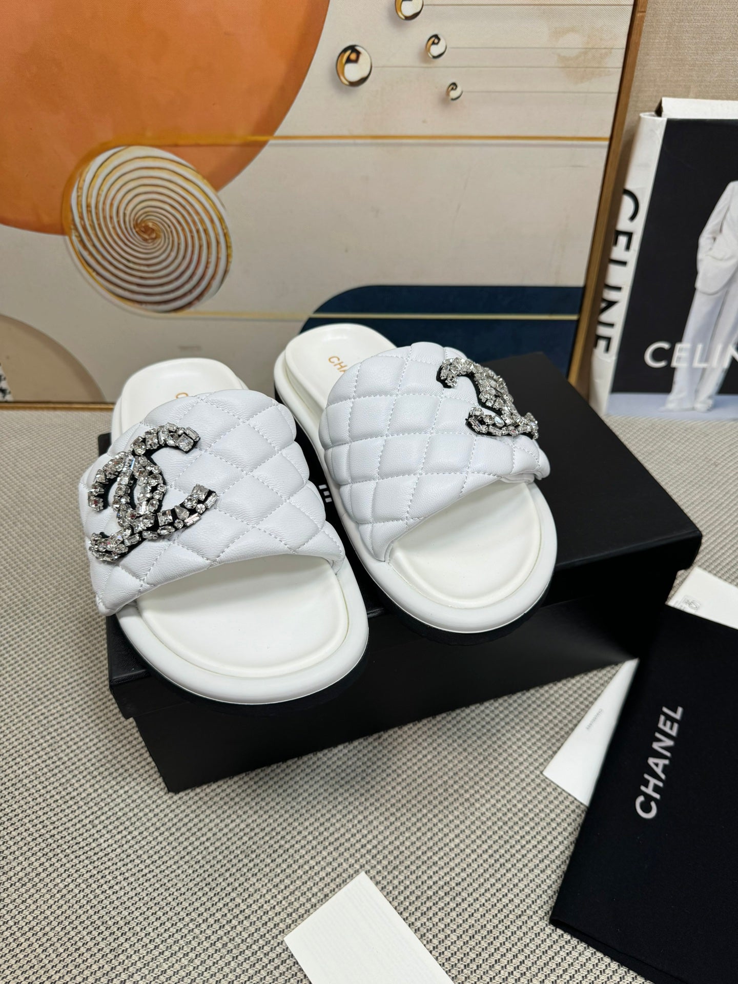 CNL thick-soled Velcro women's slippers 0724042703