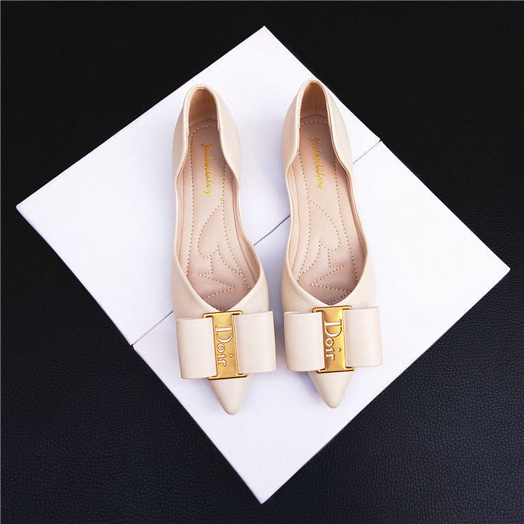 BLACK HANDMADE LEATHER DLOGO WOMEN'S SLIPPERS