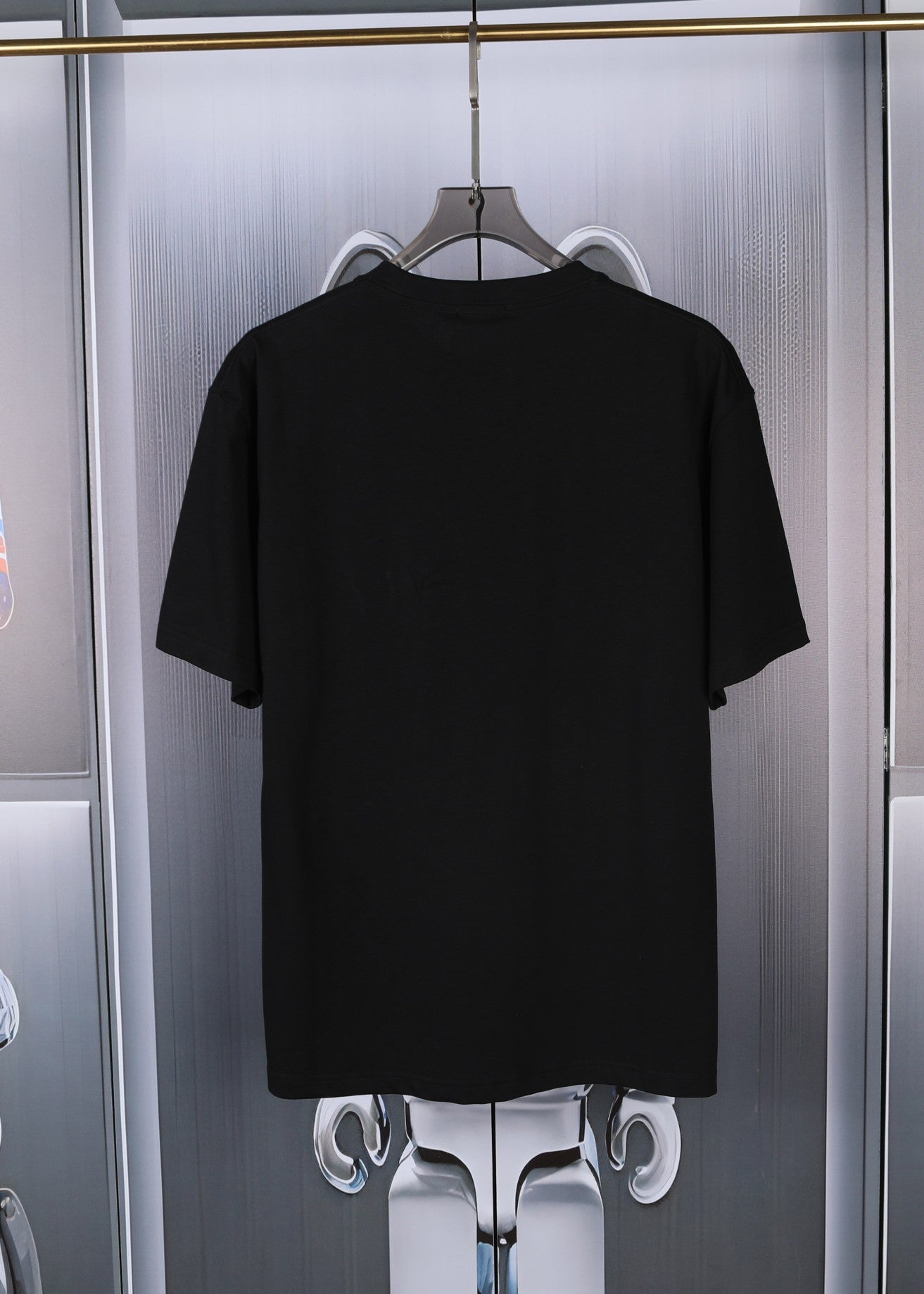 V heavy double yarn 280g printed short sleeves 0724031306