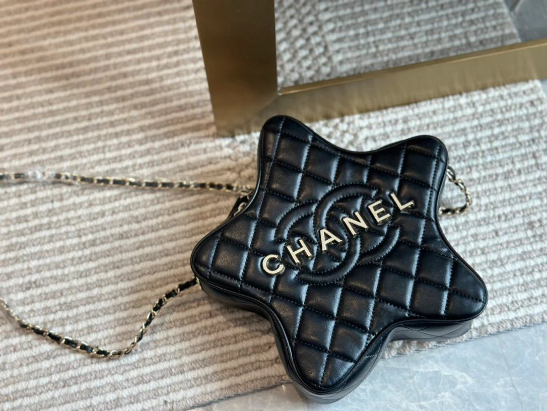 CNL Fashion Rhombus Five-pointed Star Bag 0724021904