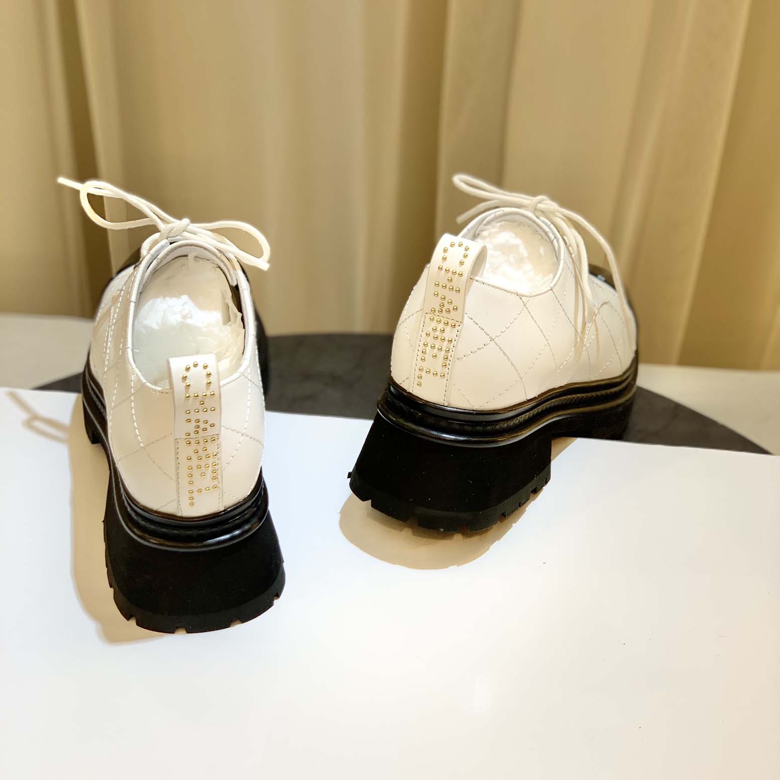 2023 autumn and winter new products Paris catwalk style rhombic chunky heel boots series  XC1523081703