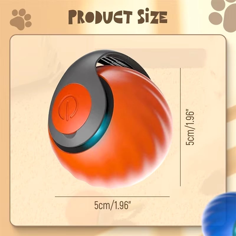 🐾Interactive Electric Rolling Ball with Teasing Tail – Smart Cat Toy for Indoor & Outdoor Fun 🎉🐱