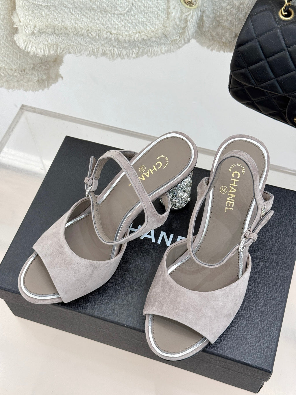 CNL fashion diamond heel high heels 0725042808