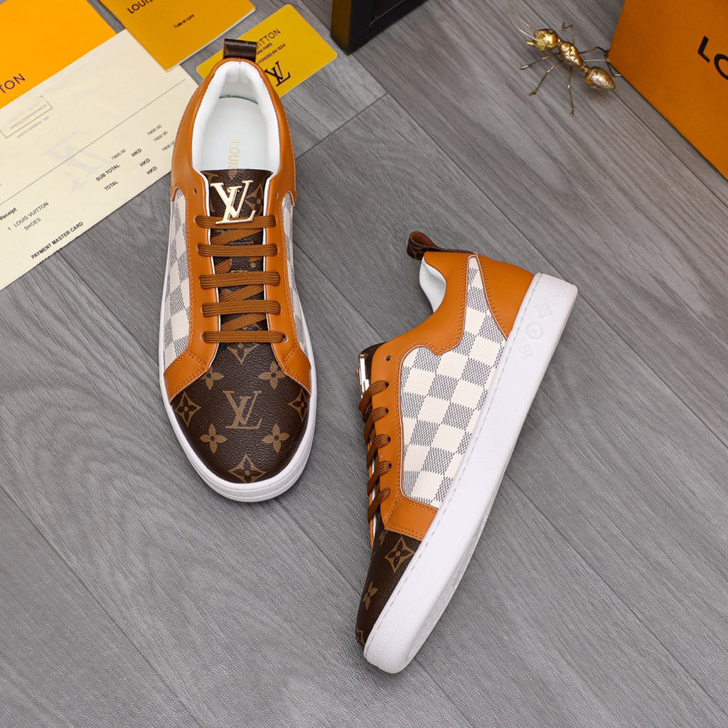 23 new V pattern stitching check sneakers XC07062604