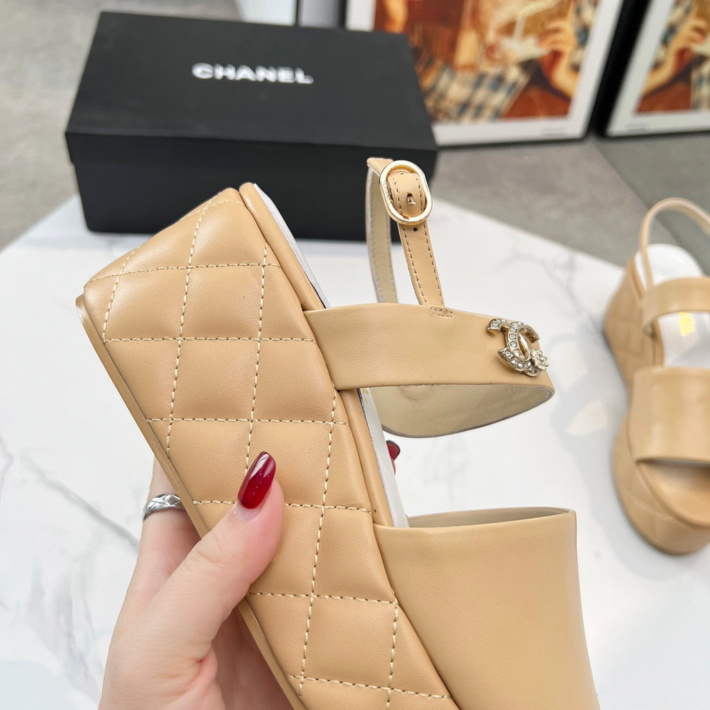 Chane1 top fashion thick-soled rhombus sandals 0724030811