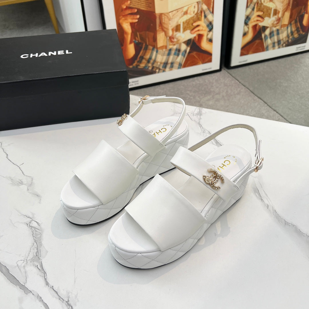 Chane1 top fashion thick-soled rhombus sandals 0724030811