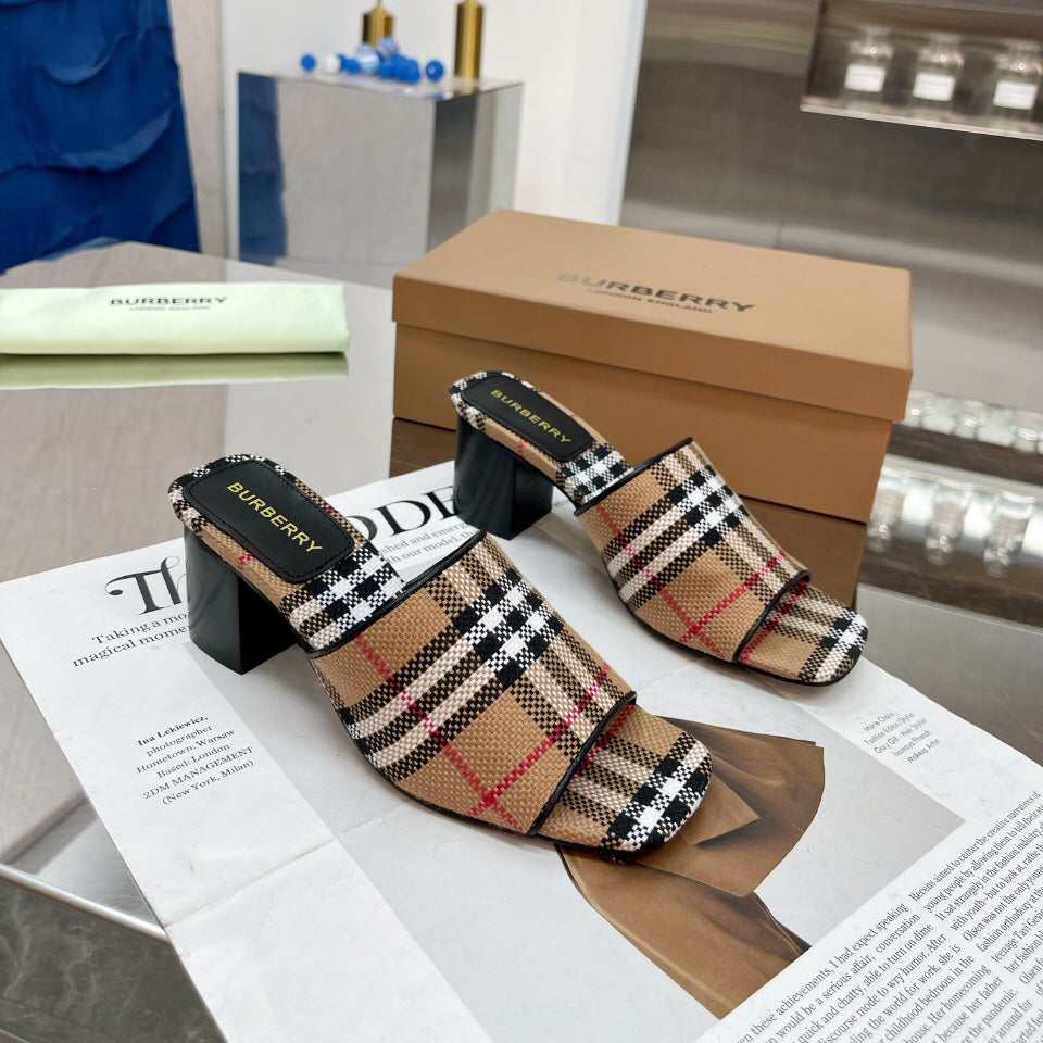 Thick heel sandals slippers 1824041116