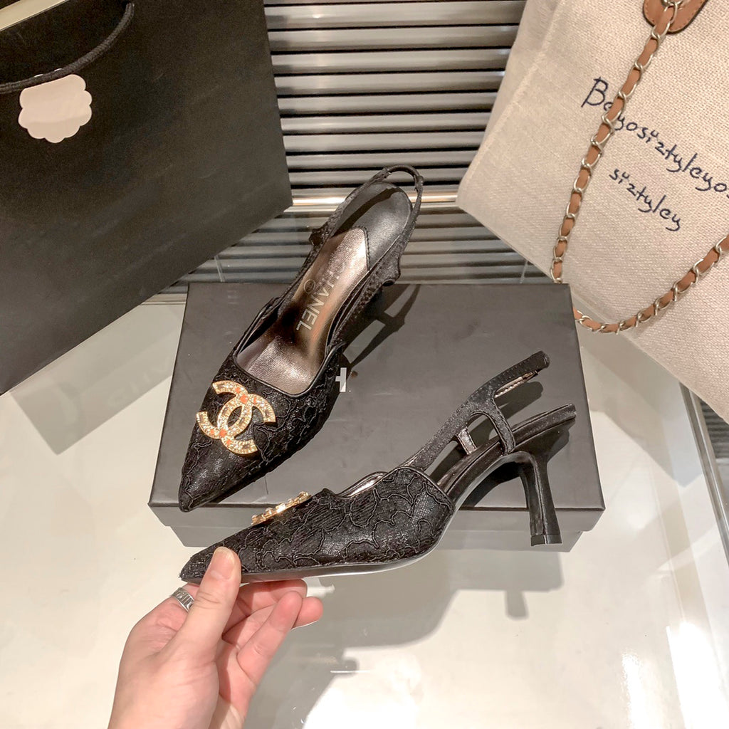 CNL fashion lace high heels XC0723102502