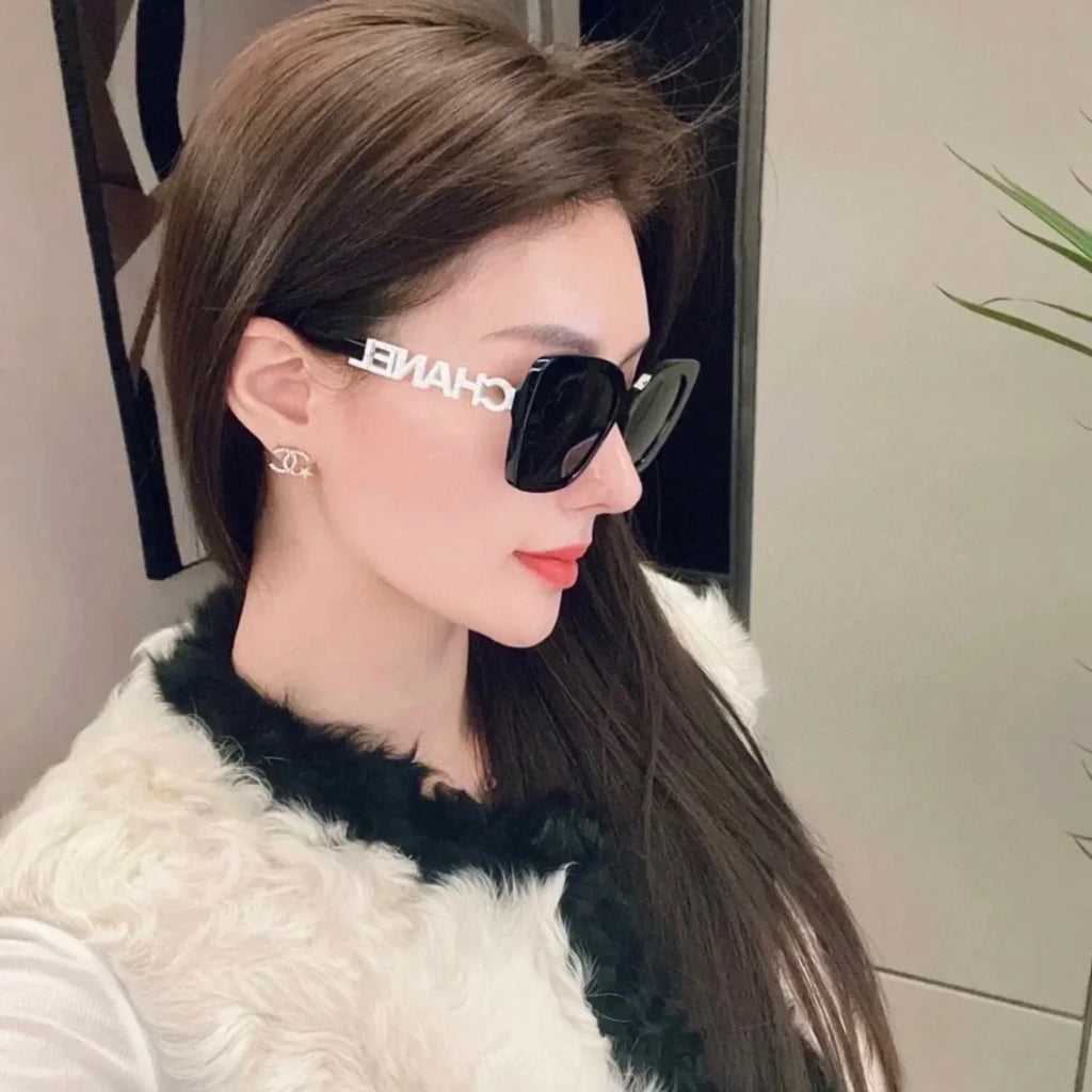 Black Frame Plain UV Protection SunglassesPD05202411904