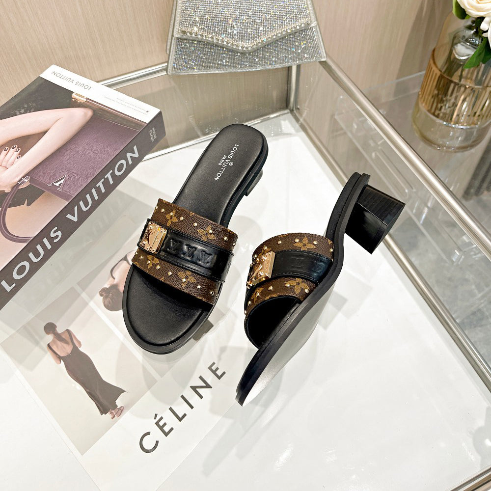 23 early spring new Lock It series letter buckle sandals and slippers XC160616012