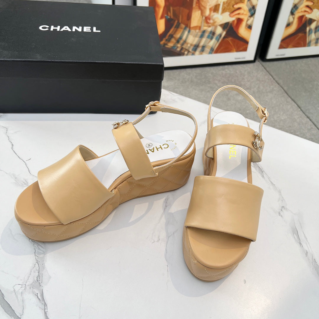Chane1 top fashion thick-soled rhombus sandals 0724030811