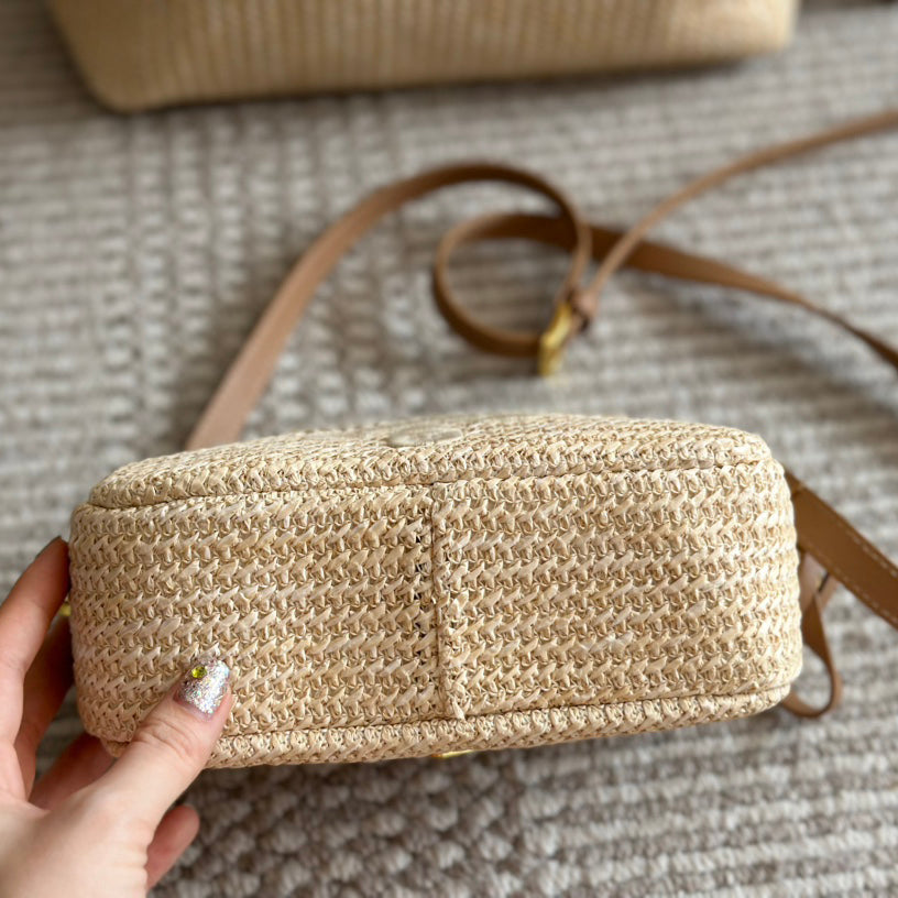 Summer straw camera bag 1824040207