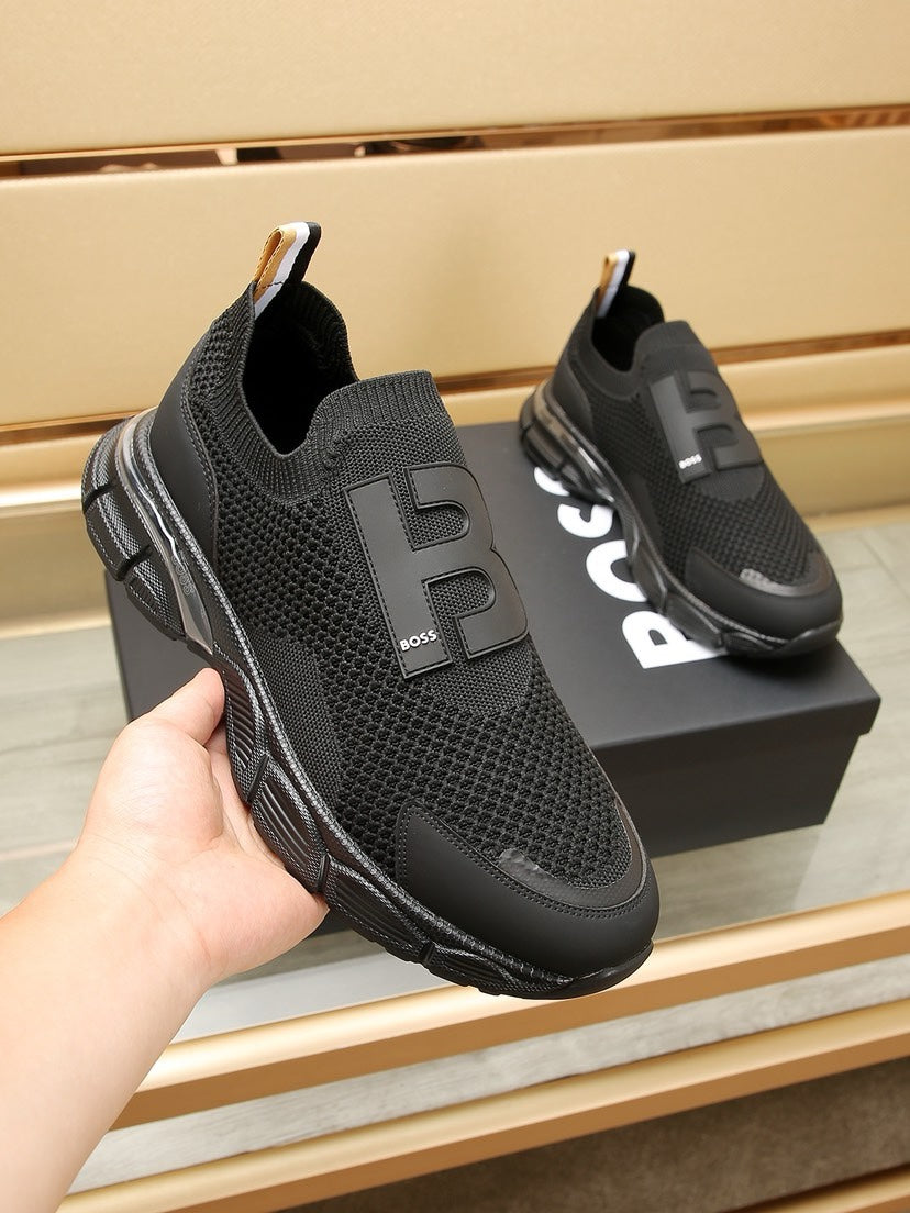 BS fashion printed rubber sole sneakers 0724072304