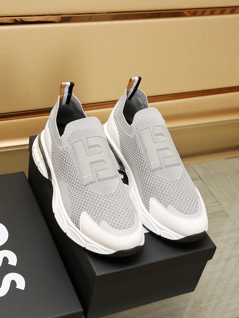 BS fashion printed rubber sole sneakers 0724072304