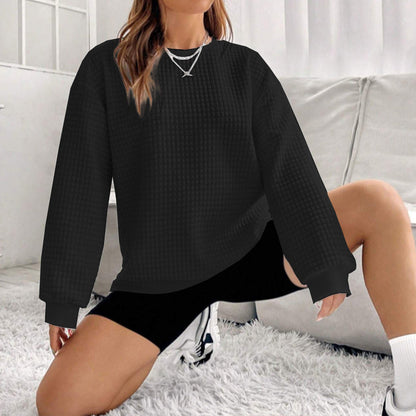 Neck Regular Top Sweatshirt For Women