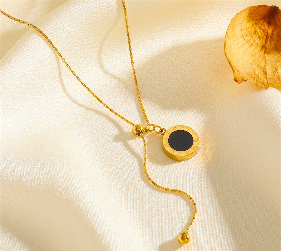 Titanium steel Chinese-style women's necklace 2025081108