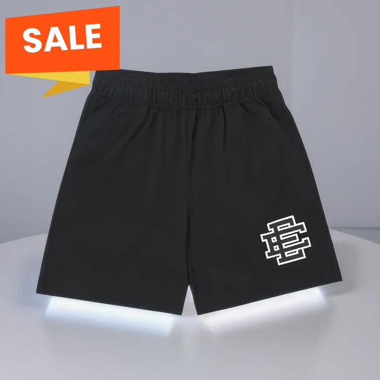 2025 hot selling summer EE beach sports basic mesh classic flower 3D printed fitness shorts