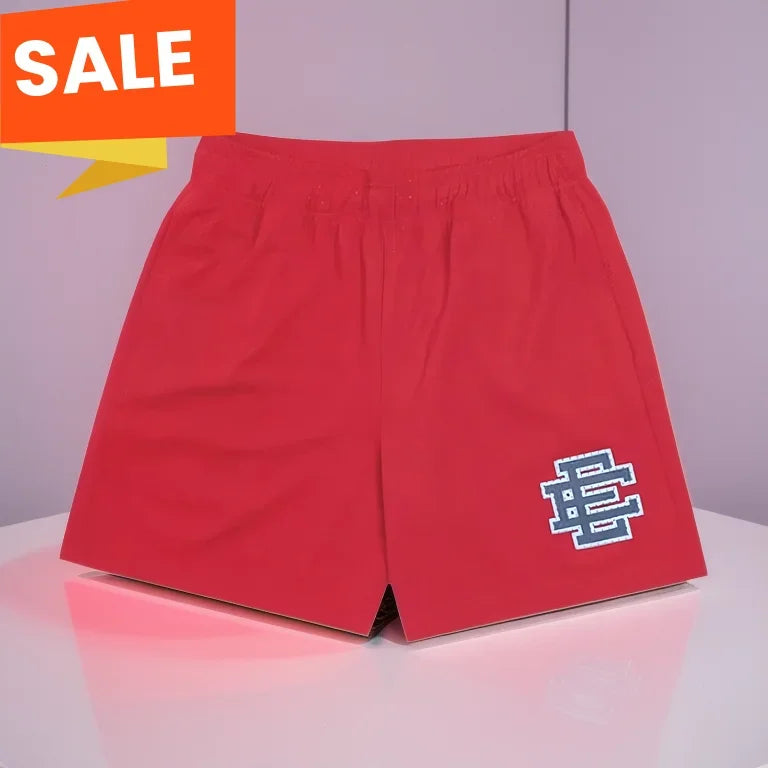 2025 hot selling summer EE beach sports basic mesh classic flower 3D printed fitness shorts