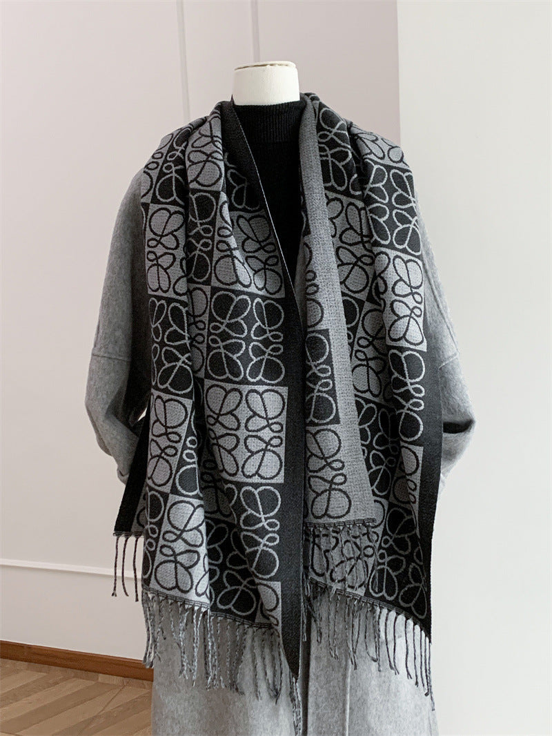 Style shawl warm women's neck scarf 1025090802