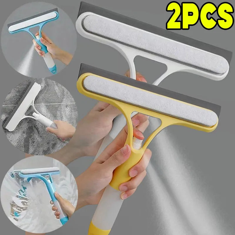 3-in-1 window cleaning, glass mirror wiper scrubbing, household car cleaning tools