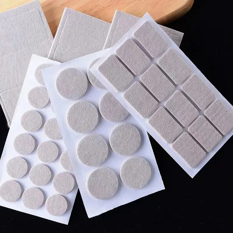 72 piece self-adhesive felt chair leg round bottom anti slip pad set