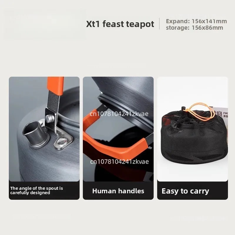 XT1 Outdoor camping collection ring heat-resistant stove, kettle, coffee pot, teapot