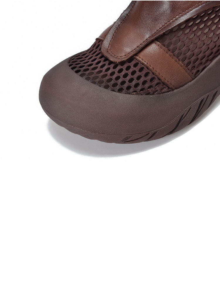 Summer Breathable Mesh Wide Toe Box Shoes Boots