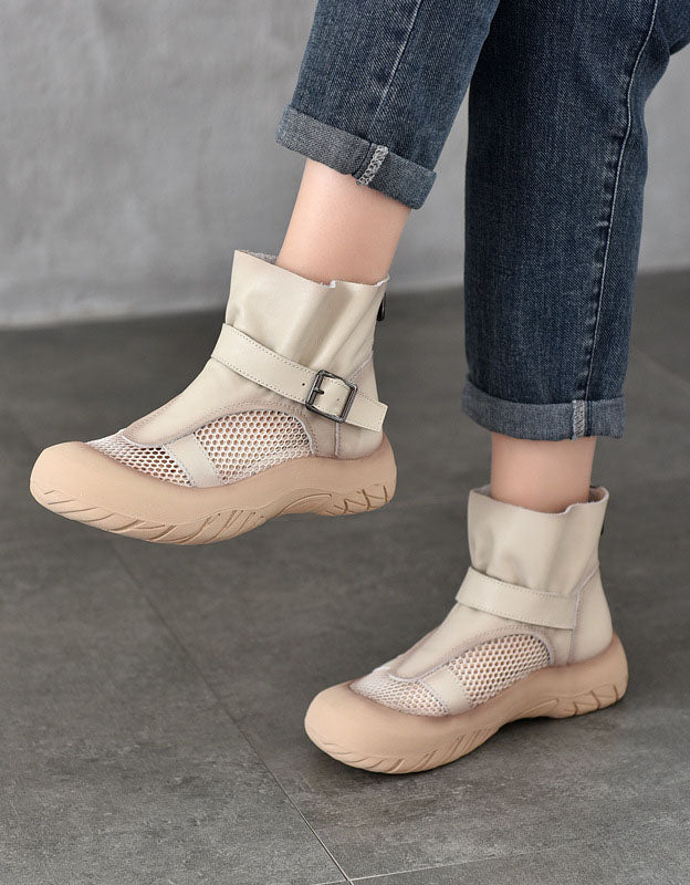 Summer Breathable Mesh Wide Toe Box Shoes Boots