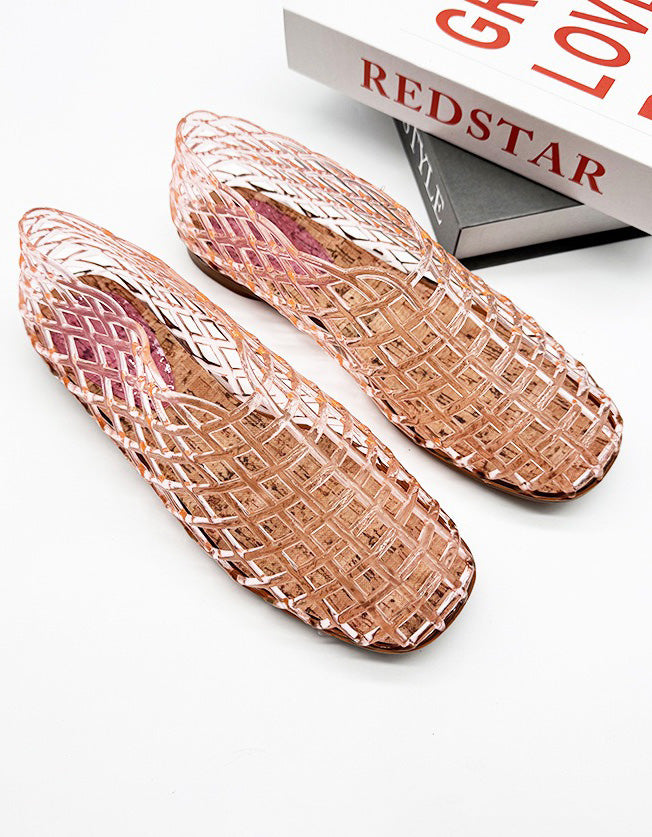 Summer Hollow Breathable Fishing Net Jelly Shoes