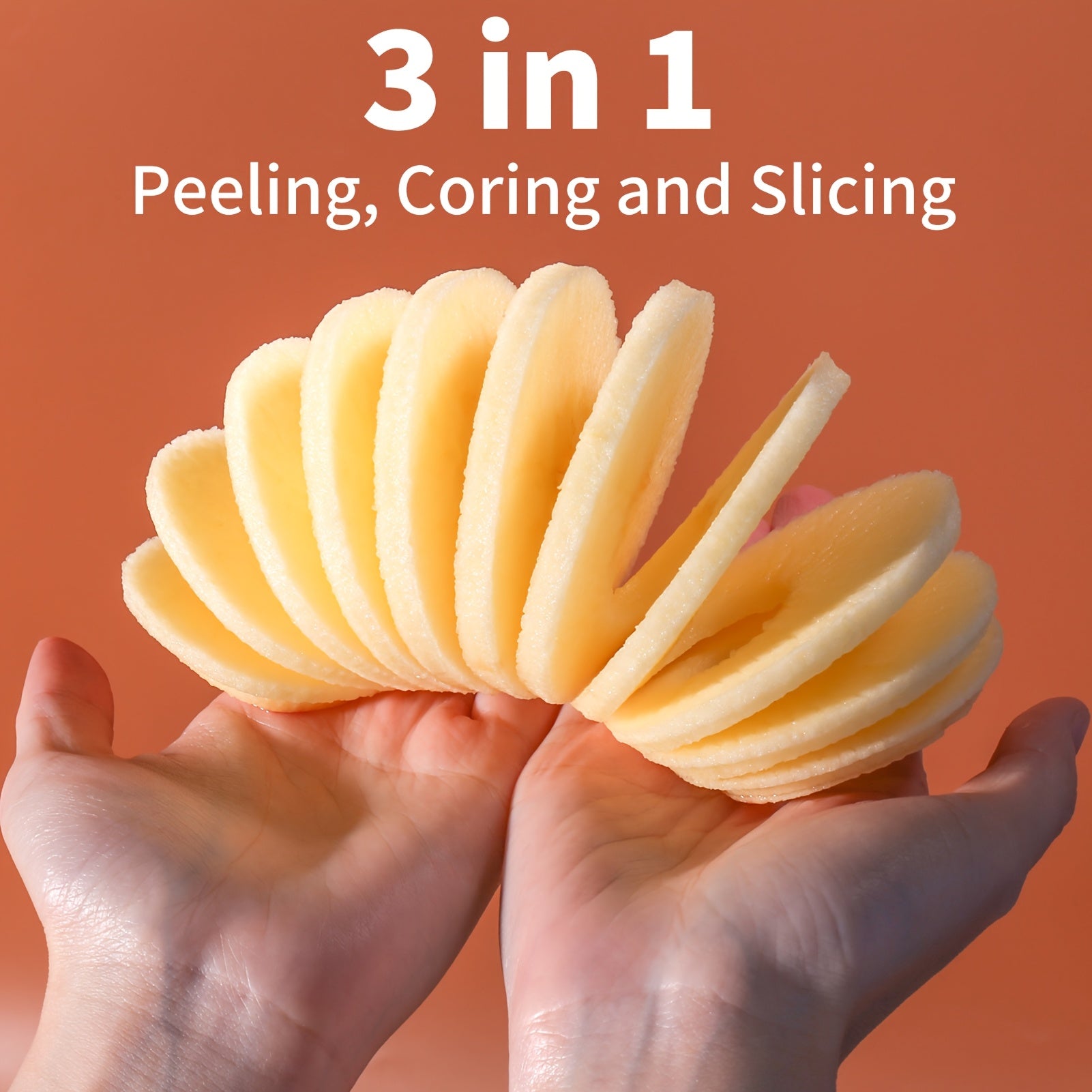 Apple Slicing & Coring 3-in-1 Heavy Duty Peeler