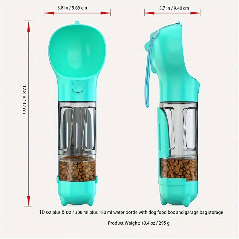 Water Bottle Feeder Bowl Garbage Bag Storage Portable